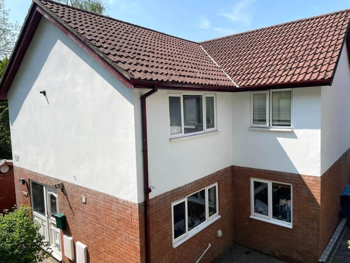 newport detached house exterior painted white orchid decor