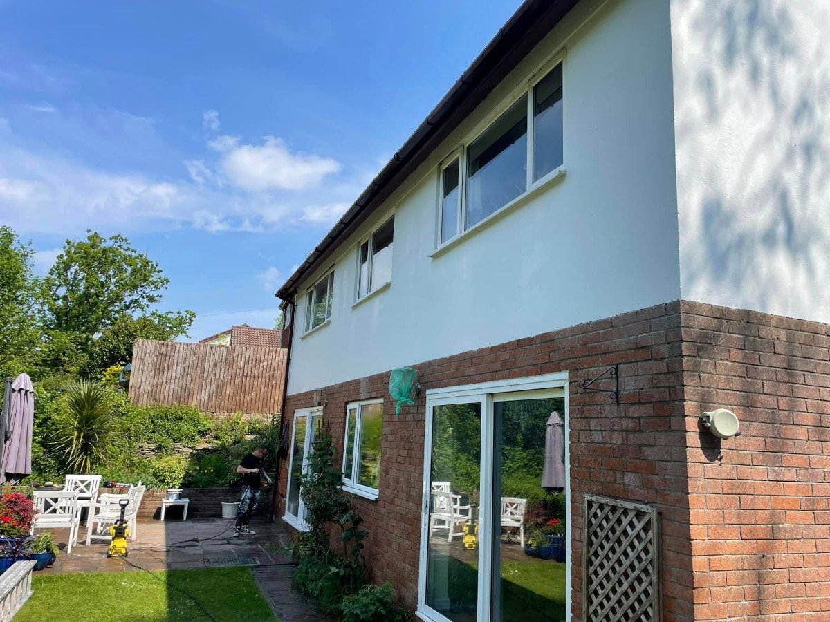 newport detached house walls exterior painted orchid decor