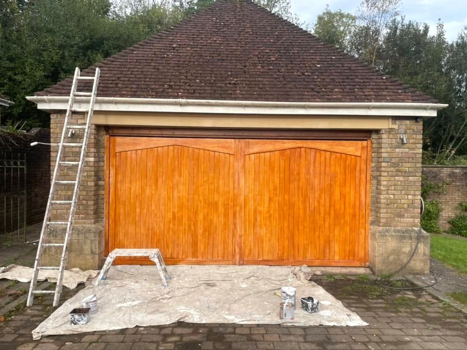 newport-garage-door-painted-before-orchid-decor newport garage door painted before orchid decor