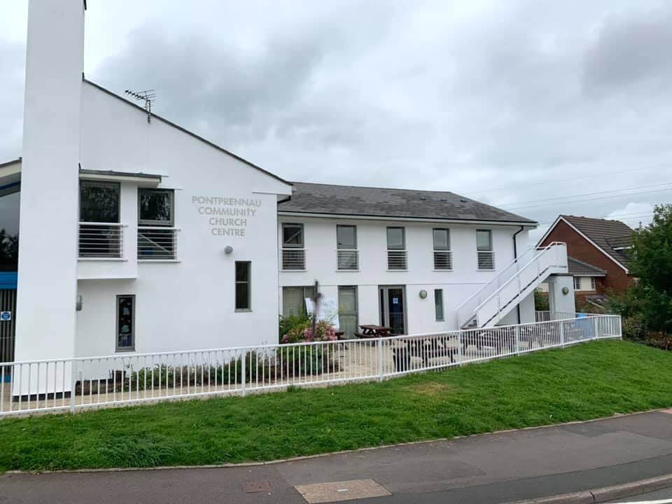 Commercial painters in Newport - Completed exterior decorating project on Pontprennau community church centre.